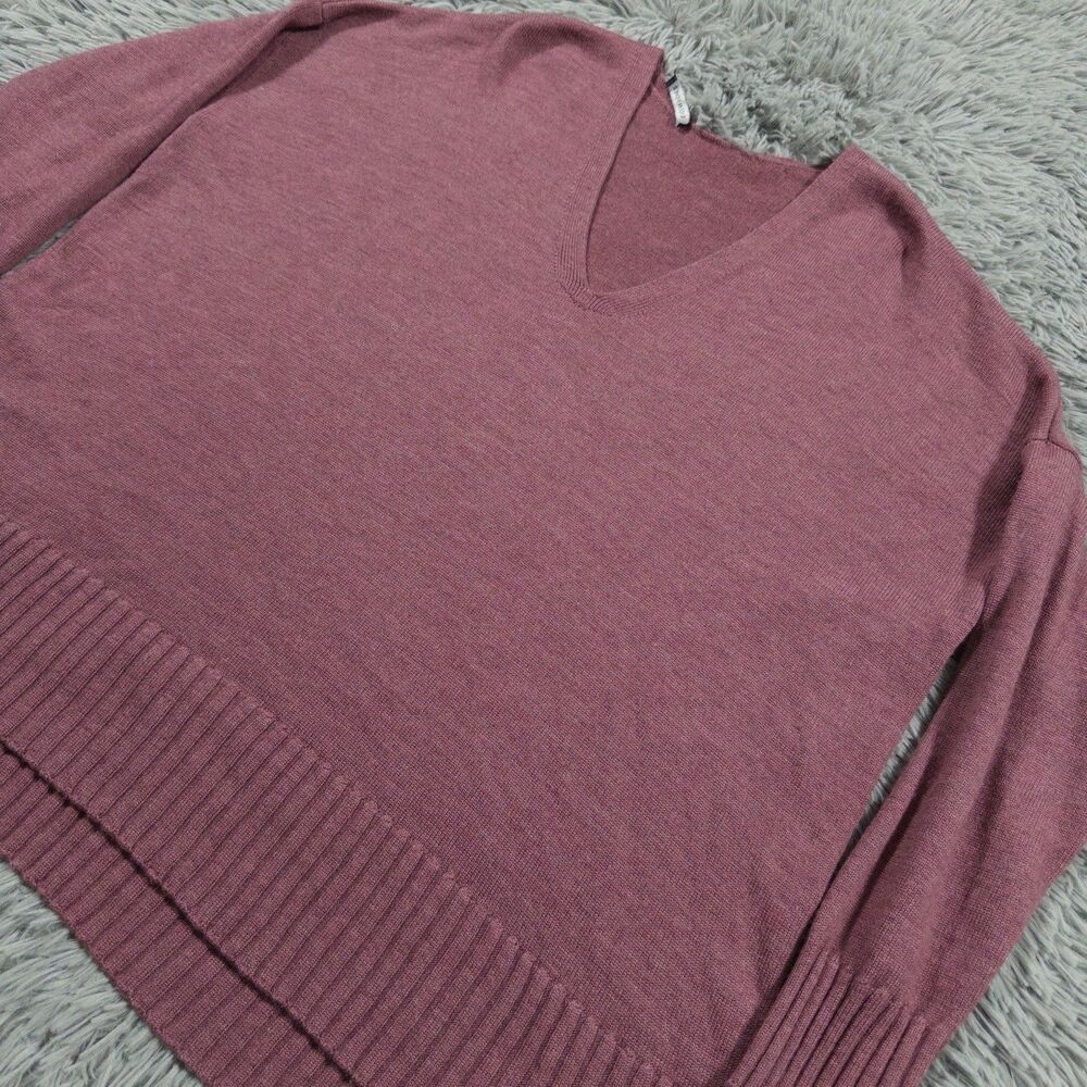 Eileen Fisher Sweater XXL Pink Extra Fine Merino Wool Minimalist Pullover Womens